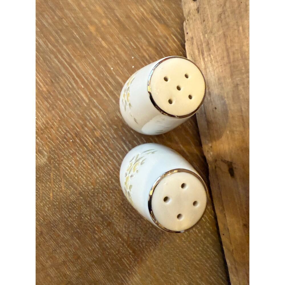 CROWN VICTORIA CHINA CAROLYN Salt and Pepper Shakers Vintage Retro - Picture 3 of 6